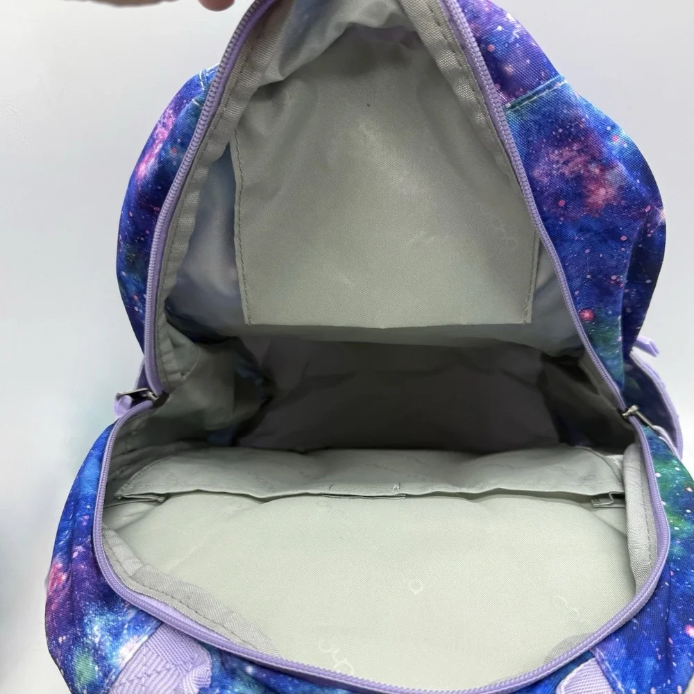 Choco Mocha‎ Purple Galaxy Backpack for Teen Girls 17